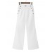 Women Solid Stylish High Waist Loose Wide Leg Casual Pants