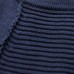 dark blue new cotton sweater tops vintage  fit mid long knit pullover